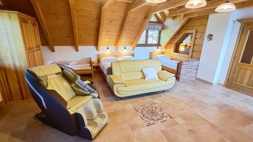 Roubenka s wellness - vyhlídka Hradisko - Telč