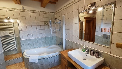 Roubenka s wellness - vyhlídka Hradisko - Telč