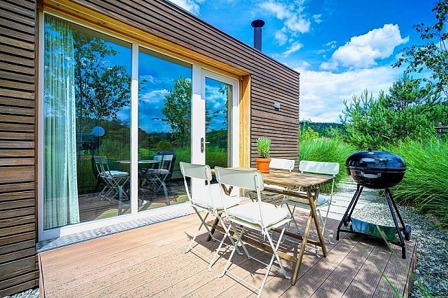 Glamping s baznem - chata jin Morava - Bobrava