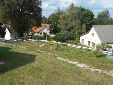 Chalupa s bazénem - Šumava - hrad Kašperk