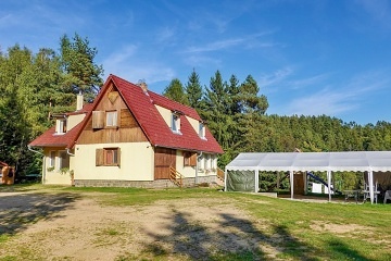 Chata s bazénem - hrad Landštejn - Česká Kanada