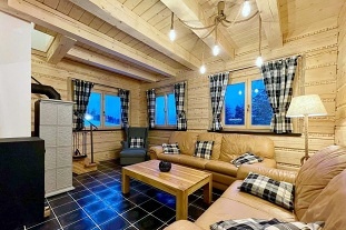 Roubenka sauna a krbová kamna - Satinské vodopády