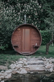 Glamp biotop a sauna - Jurta u rybníka Chobot