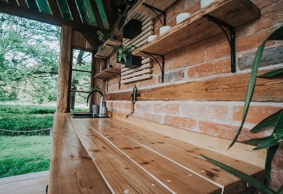 Glamp biotop a sauna - Jurta u rybníka Chobot