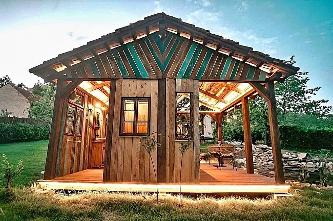 Glamp biotop a sauna - Jurta u rybnka Chobot