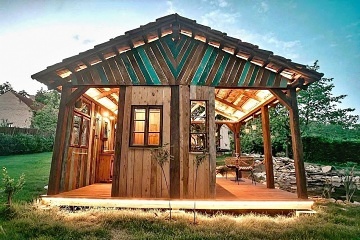 Glamp biotop a sauna - Jurta u rybníka Chobot