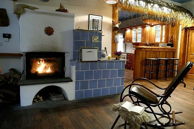 Chalupa koupací sud a sauna - cyklostezka Bečva