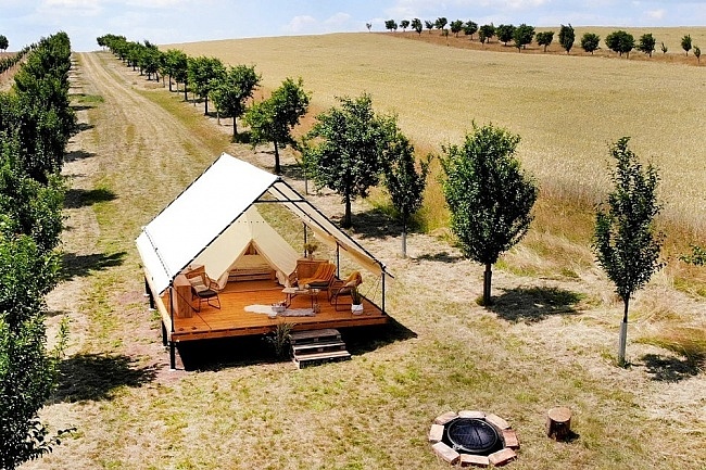 Stan Moravské Toskánsko - glamping Šardice