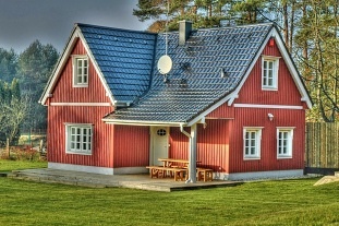 Chata a koupac� jez�rko - Lu�nice - T�ebo�sko