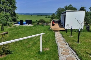 Glamping se saunou a bazénem - Velký Týnec