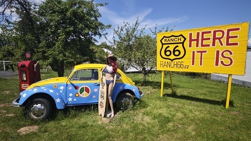 Glamping se saunou a baz�nem - Velk� T�nec