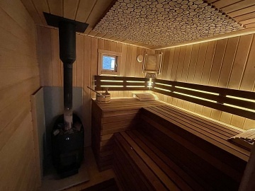 Chalupa baz�n a sauna - CHKO �esk� st�edoho��