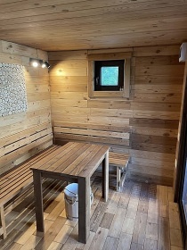 Chalupa baz�n a sauna - CHKO �esk� st�edoho��