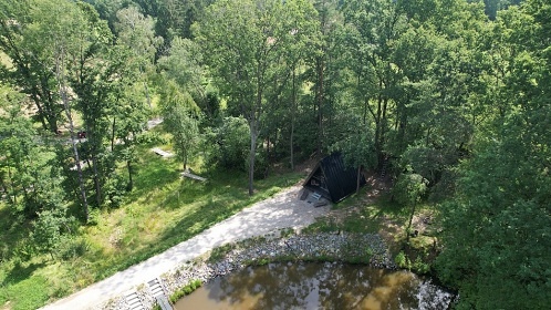 Chata a rybaen - Glamping u rybnka Tebosko