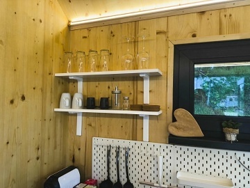 Glamping Lu�ick� hory - Tiny house Pansk� sk�la