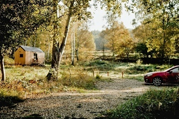 Glamping Lu�ick� hory - Tiny house Pansk� sk�la