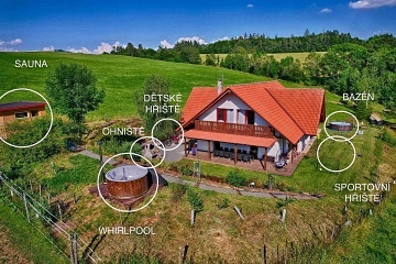 Chata s wellness - baz�n a h�i�t� - Doln� Morava
