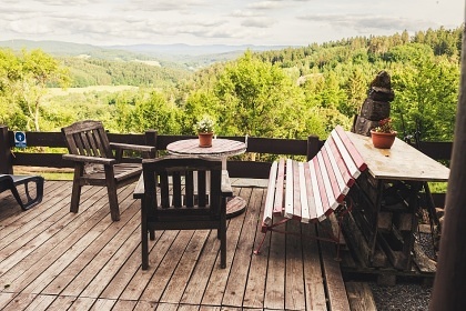 Chata a koupac� sud - glamping samota - Zl�nsko