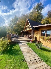 Chata a koupací sud - glamping samota - Zlínsko