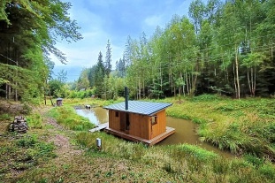 Glamping chata na vod - hrad Pecka - B u Pecky