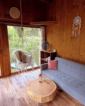 Chata Pod bukem - Glamping esk rj - hrad Pecka
