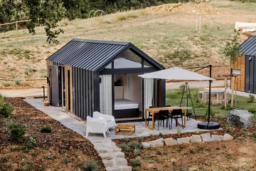 Glamping osada - chaty Hýskov - Křivoklát