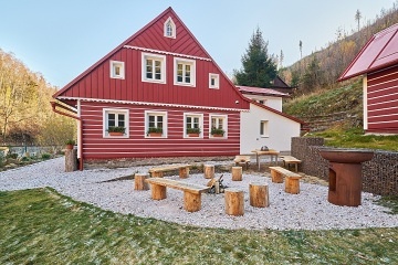 Roubenka sauna a kachlov kamna - Velk pa