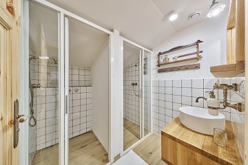 Roubenka sauna a kachlov kamna - Velk pa