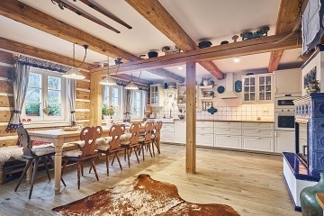 Roubenka sauna a kachlov kamna - Velk pa