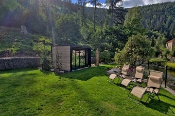 Roubenka sauna a kachlov kamna - Velk pa