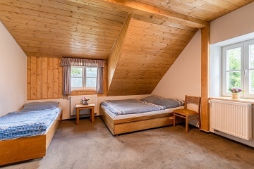 Chalupa se saunou - vhled na al - Krkonoe