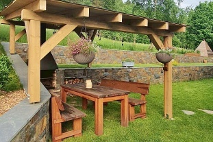 Chalupa sauna a kachlová kamna - Vrbno p. Pradědem