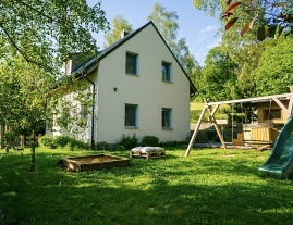 Chalupa sauna a kachlová kamna - Vrbno p. Pradědem
