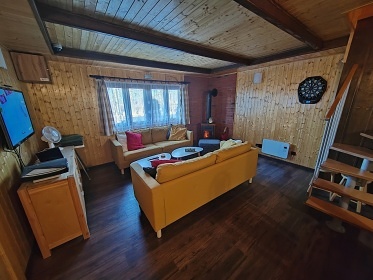 Chata terasa a bazn - Prodn rezervace Rejvz