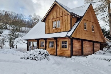 Srub Heřmanovice - Chalupa Jeseníky - Zlaté Hory