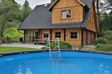 Srub baz�n a sauna - Jesen�ky - Karlova Stud�nka