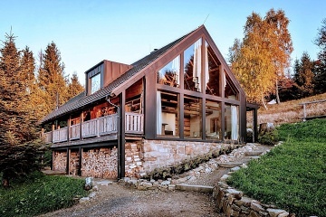 Chata na samotě - wellness a jezírko - Beskydy