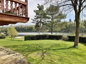 Chata se saunou - pehrada Hracholusky