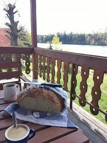 Chata se saunou - pehrada Hracholusky