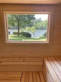 Chata se saunou - pehrada Hracholusky