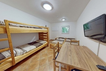 Chata s baznem - pehrada Vranov - Corntejn