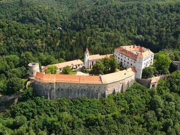 Chata s baznem - pehrada Vranov - Corntejn