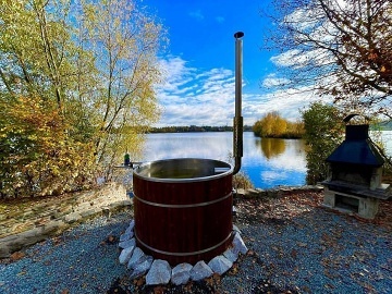 Glamping s wellness - pozemek na rybaření - Sandberk
