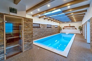 Wellness chalupa - vnit�n� baz�n - park Podyj�