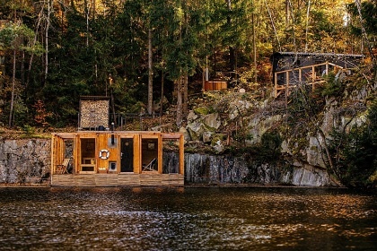 Wellness chata a sauna na vod� - Kamenn� trouba