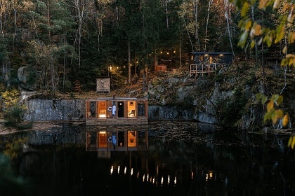 Wellness chata a plovouc sauna - Lipnice n. Szavou