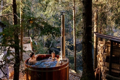 Wellness chata a sauna na vod� - Kamenn� trouba