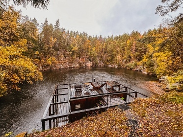 Wellness chata a plovouc sauna - Lipnice n. Szavou