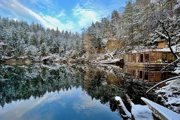 Wellness chata a sauna na vod� - Kamenn� trouba