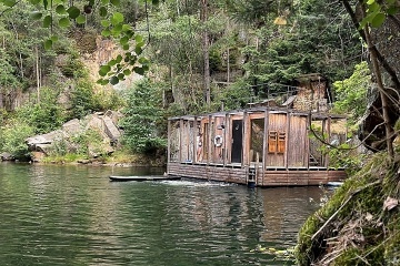 Wellness chata a sauna na vod� - Kamenn� trouba